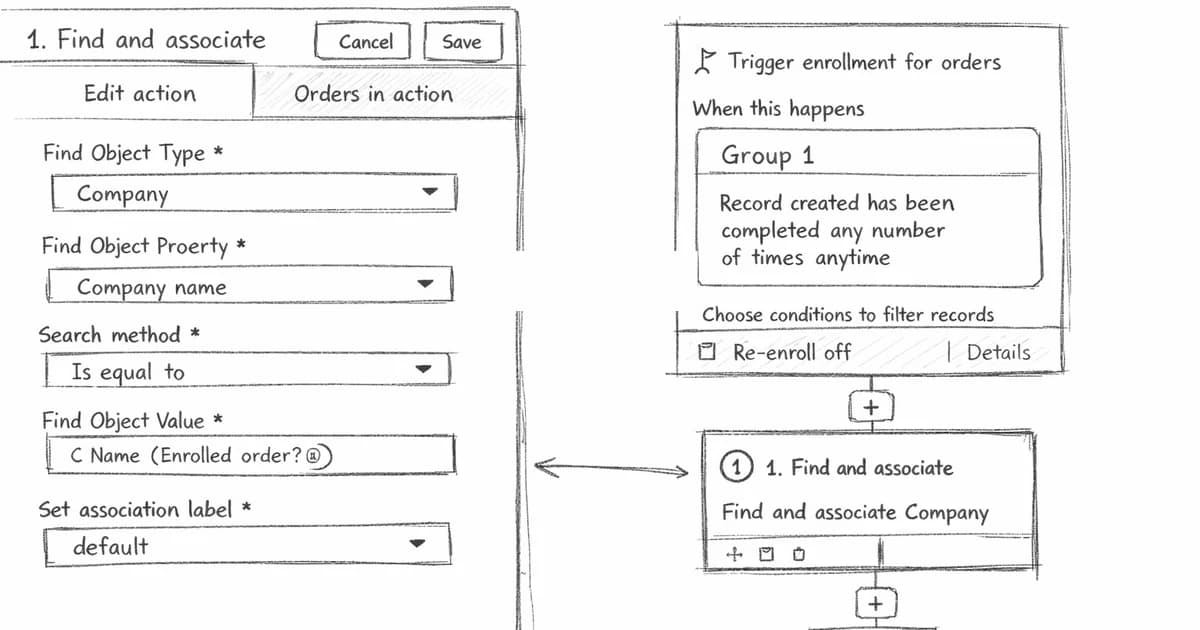 Associer commandes et factures dans les workflows HubSpot (avec exemples)