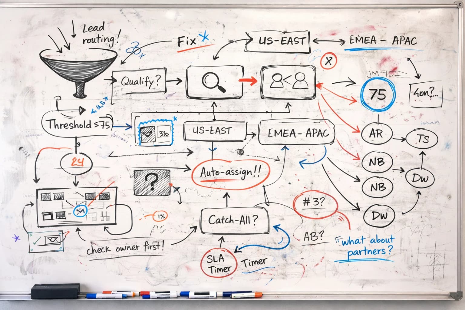 Routing de leads en HubSpot: la arquitectura que sí escala