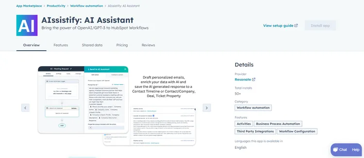 AIssistify Launches on HubSpot Marketplace