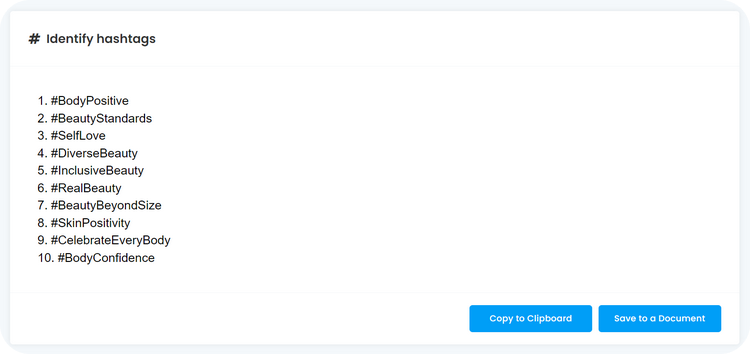 hashtag-result