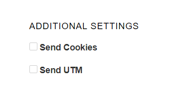Tilda Data collection - Additional settings
