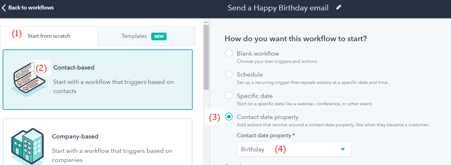 worflow initial setup