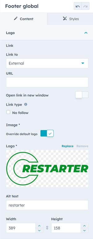 ReStarter - documentation - footer - logo
