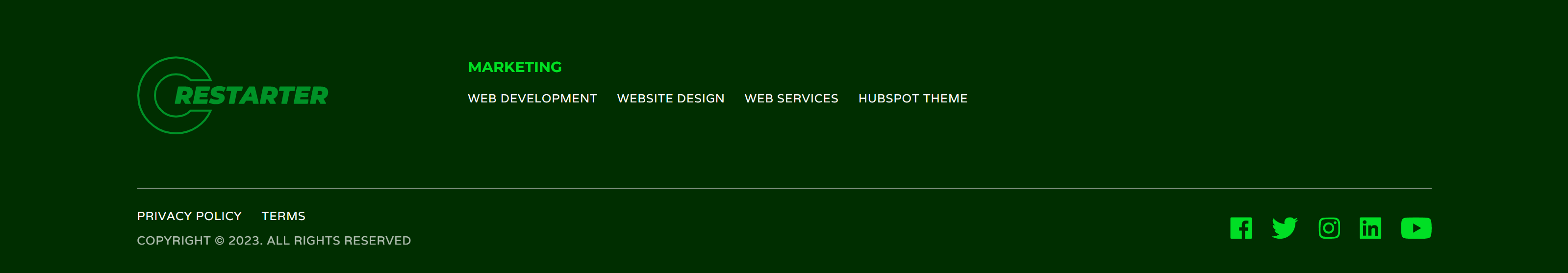 ReStarter - documentation - footer