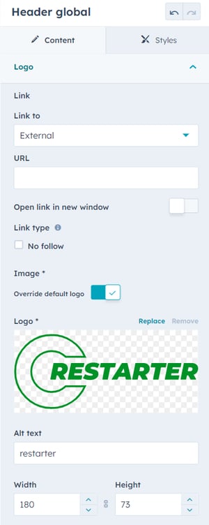 ReStarter - header - logo