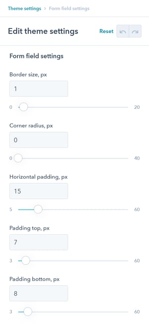 form settings - 1