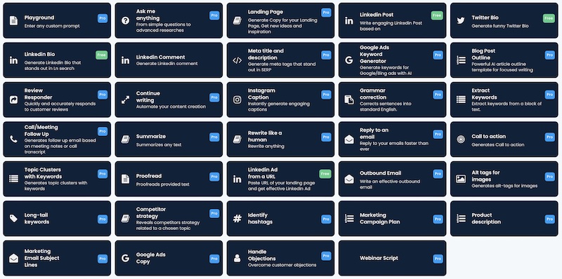 ai text tools