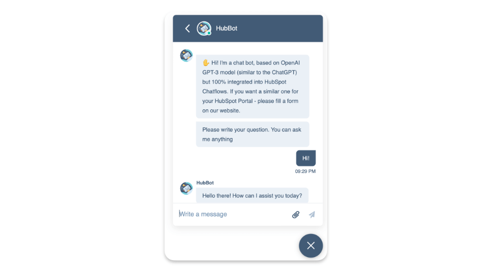 ai chatflows in hubspot